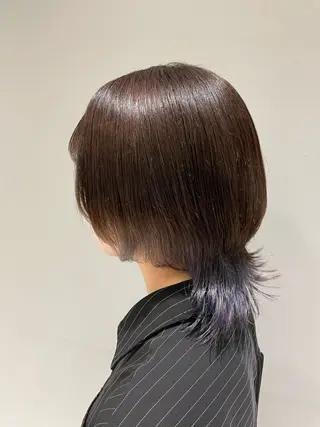ミディアム カラー 吉原 愛美のヘアスタイル