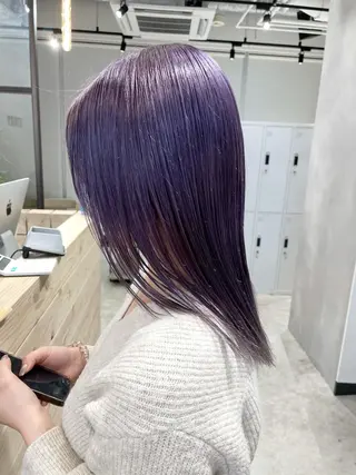 ミディアム カラー ハイトーン×レイヤー /遠藤将太のヘアスタイル