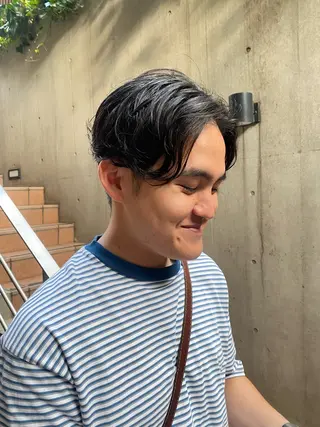 メンズ 大人可愛い♡コテ巻き パーマ🌼杉田 萌恵のヘアスタイル