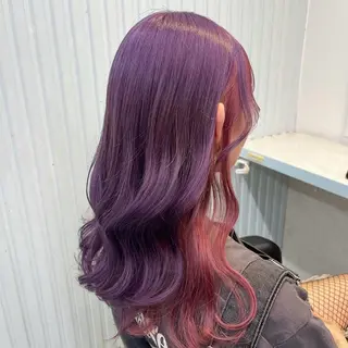 セミロング カラー ブリーチカラー 🩵MIZUKIのヘアスタイル