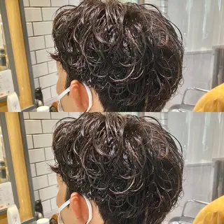 パーマ 神奈川大学最寄り白楽 三本松巧のヘアスタイル