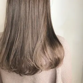 セミロング カラー ヘアアレンジ マツエク・マツパ 透明感カラー🫧ヘア セット🫧松本菜月の眉毛・アイブロウイメージ
