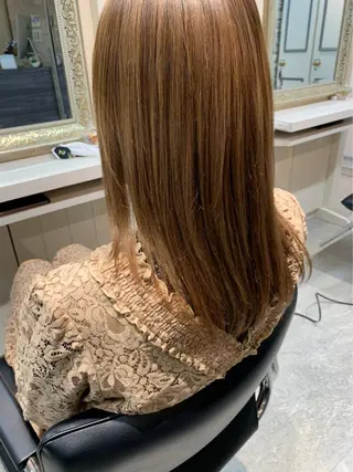 セミロング 🤍韓国風ヘア 柴田真帆🤍のヘアスタイル