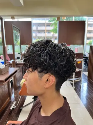 ショート パーマ メンズ 🧊メンズ特化🧊 高木航希のヘアスタイル