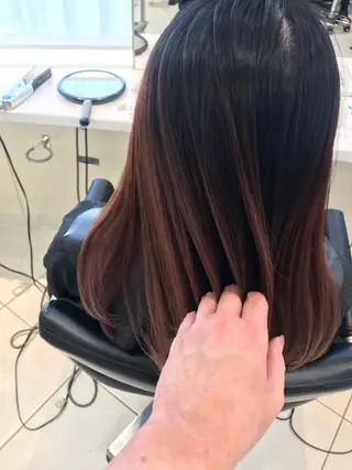 カラー クロスパーマ松永裕久 似合わせカットのヘアスタイル