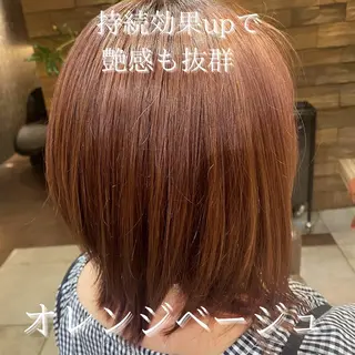 ミディアム カラー 川越 輝梨奈のヘアスタイル