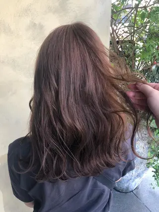 ミディアム カラー hina☺︎ 髪質改善/ストレートのヘアスタイル