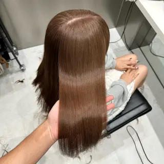 ミディアム カラー ✨髪質改善艶カラー✨ リュウトのヘアスタイル