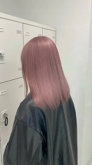 ロング カラー ヘアアレンジ ハイトーン艶カラー 🤍ゆうひのヘアスタイル