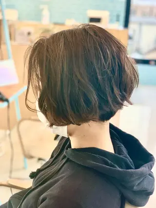 ミディアム パーマ 北川 拓也のヘアスタイル