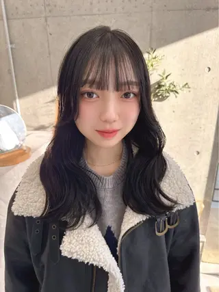 ミディアム うる艶ヘア♡韓国好き 透明感　shotaのヘアスタイル