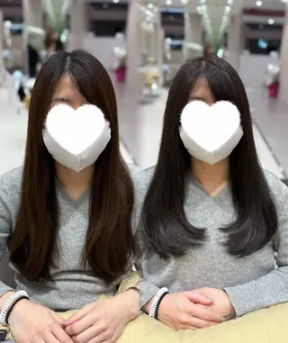 ロング カラー 内田 志乃のヘアスタイル