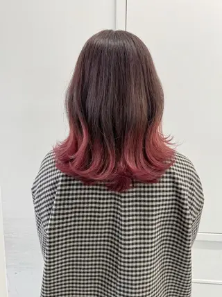 カラー セミロング 【公式】amble luxe池袋東口🩷のヘアスタイル