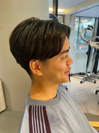 ショート パーマ メンズ unopulir 景山　凌のヘアスタイル