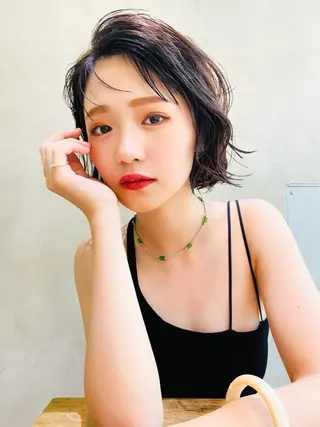 ショート カラー パーマ ヘアアレンジ メンズ キッズ ネイル マツエク・マツパ 韓国ヘア🫧 KAZUTOのヘアスタイル