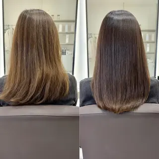 ミディアム EIGHT plum TOKIOリミテッドのヘアスタイル