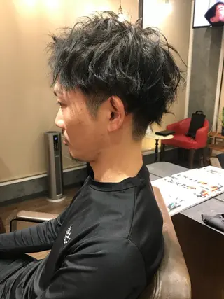 ショート パーマ 橋本 和弥のヘアスタイル