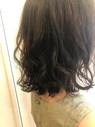 カラー 縮毛矯正 髪質改善 韓国風レイヤー 吉田のヘアスタイル