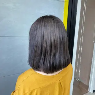 ミディアム カラー 天池 結衣のヘアスタイル