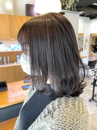 ミディアム カラー 🌿レイヤーボブ/パ ーマ🌿　木梨健太のヘアスタイル