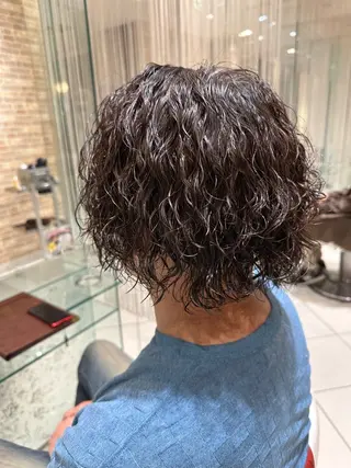 ミディアム パーマ メンズ 💈メンズ特化 美容師サキ💈のヘアスタイル
