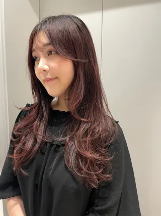 セミロング 抜け感ボブ×パーマ |kazaneのヘアスタイル