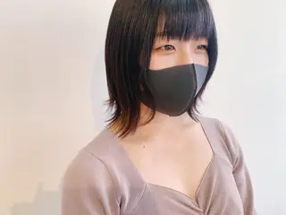 ミディアム タカハシ ハヤトのヘアスタイル