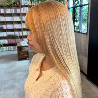ロング カラー 比嘉 陽のヘアスタイル