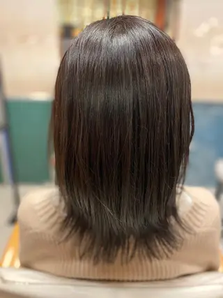 ミディアム へんみ みかのヘアスタイル