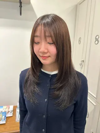セミロング nana l 韓国スタイル౨ৎのヘアスタイル