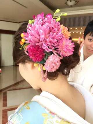 セミロング ヘアアレンジ 美容院 むぎのその他イメージ