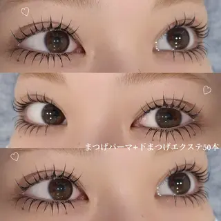 マツエク・マツパ Merci𖤐´ 長谷川　【万代】のマツエク・マツパデザイン