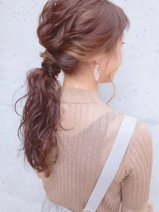 ロング ヘアアレンジ 🤎MAI🤎 《ベージュ系カラー》のヘアスタイル