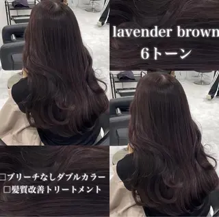 カラー 🤍ブリーチなし ブラウンhimi🤍のヘアスタイル