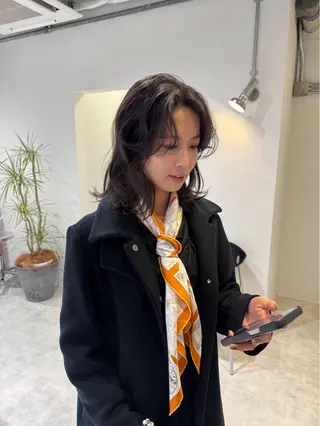 ミディアム カラー 透明感似合わせカラー 🍀あかり🍀のヘアスタイル