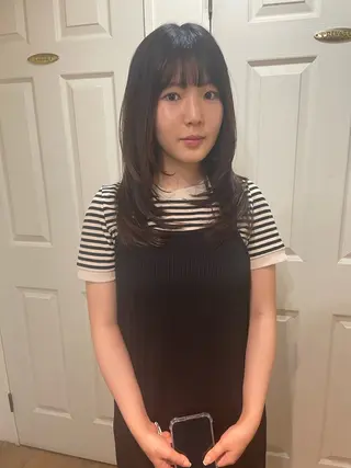 ロング YUKI 新宿カット パーマ/カラーのヘアスタイル
