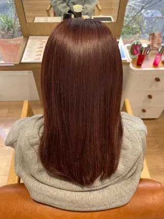 セミロング 金山／森心乃　カット ブリーチモデル募集中のヘアスタイル