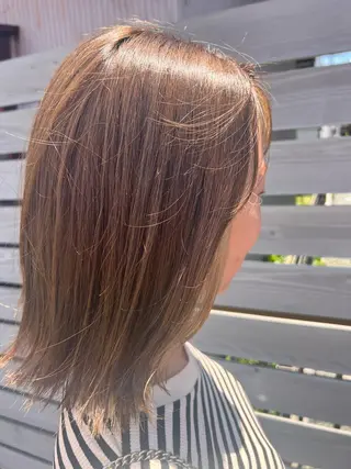 セミロング カラー れいな🌼 ボブ･艶カラー🌼のヘアスタイル