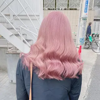 セミロング カラー ヘアアレンジ TAKUMAブリーチ /切りっぱなし🪽のヘアスタイル