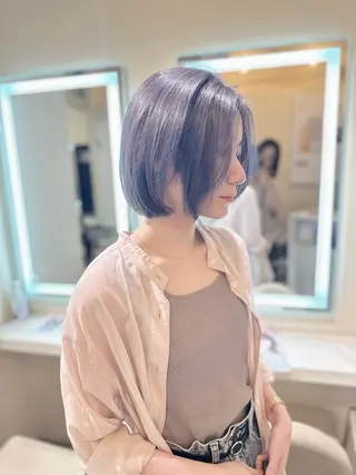 ミディアム カラー opus 店長大和 レイヤー/赤み消しのヘアスタイル