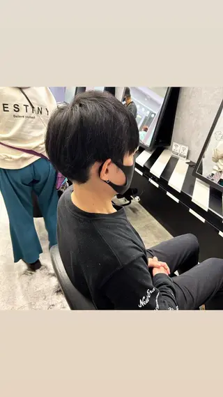 メンズ 縮毛矯正・髪質改善 特化 出納 直起のヘアスタイル