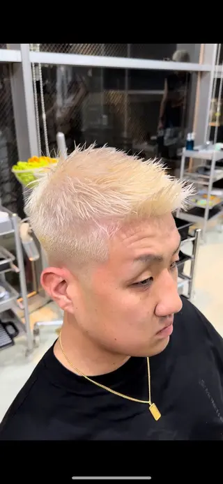 ショート カラー メンズ fifth原宿/ パーマ特化/今村圭一のヘアスタイル