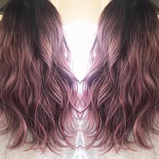 セミロング カラー カラコレ難波 sakamotoのヘアスタイル