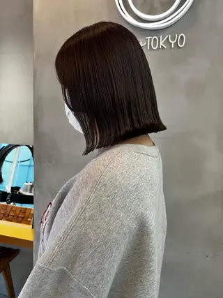 ミディアム ボブ&顔まわりレ イヤー♡TOMOE♡のヘアスタイル