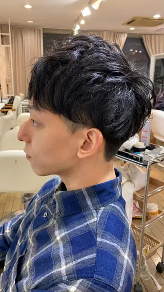 ショート メンズ 奥秋 理紗　sai xのヘアスタイル
