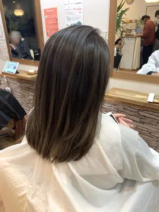 ミディアム カラー N-plants 和泉中央店のヘアスタイル