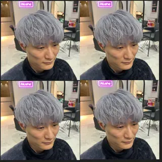 ショート カラー パーマ ヘアアレンジ メンズ 🔥メンズ特化渡辺 🔥ブリーチカラーのヘアスタイル