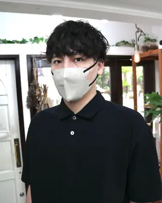 ショート パーマ メンズ 木村陸弥🌿似合わせ 再現性メンズヘアのヘアスタイル