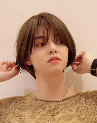 ショート ナガス カズアキのヘアスタイル