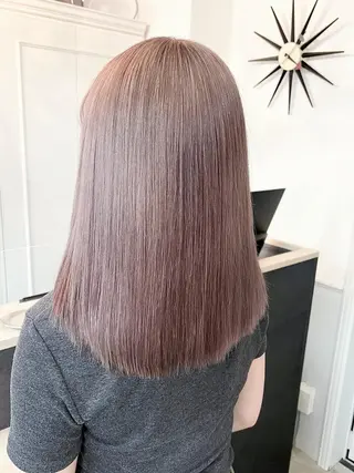 セミロング ベージュ＊Spica 【ミルクティー】のヘアスタイル